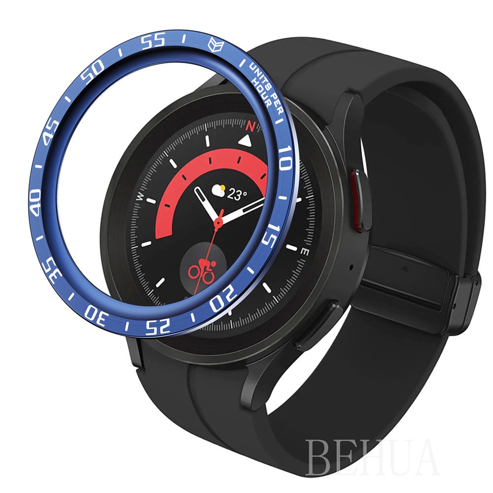 Ốp Bảo Vệ Bằng Thép Không Gỉ Cho Đồng Hồ Thông Minh Samsung Galaxy watch 5 Pro 45mm Mới