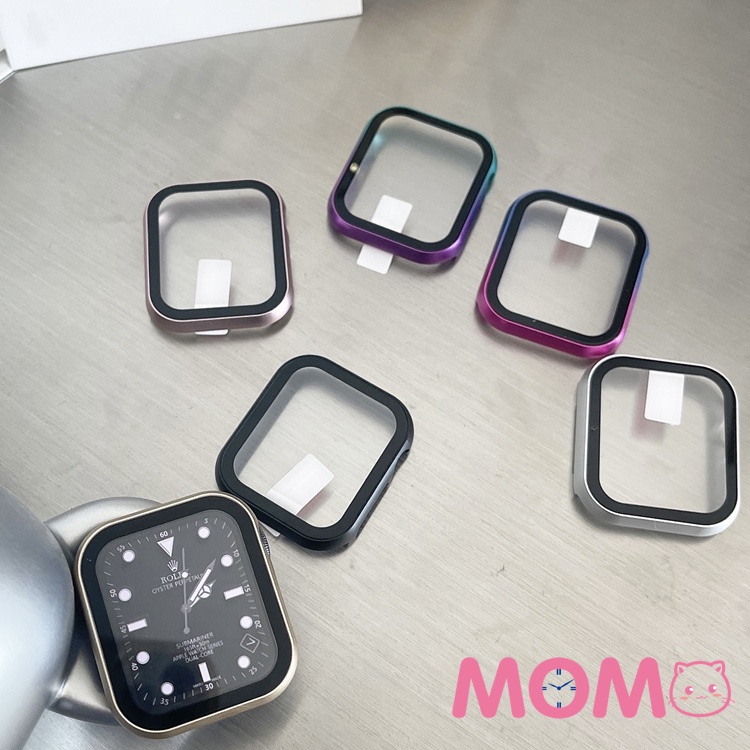 Ốp hợp kim nhôm cho đồng hồ thông minh Apple Watch 7 SE 6 5 4 3 2 1 41mm 45mm 42mm 40mm 44mm
