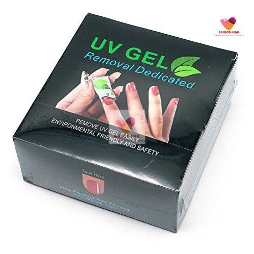 Giấy ủ tháo gel - UV Gel Removal Dedicated ( 200 miếng / hộp )