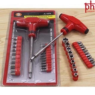 Bộ Dụng Cụ Vặn Ốc Vít Chữ T 24 Đầu