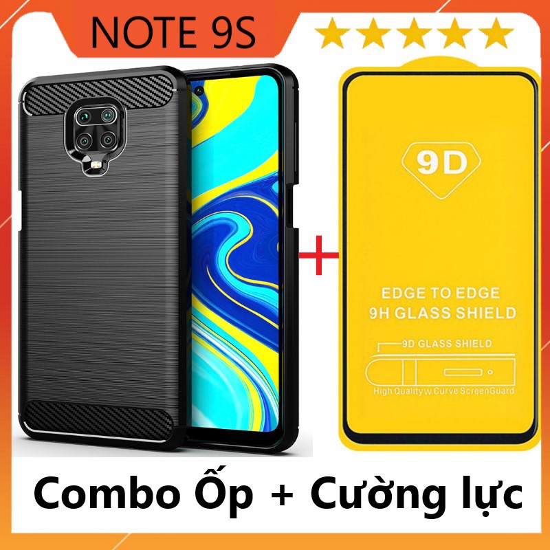 Combo ốp lưng + cường lực full màn Xiaomi Redmi Note 9S