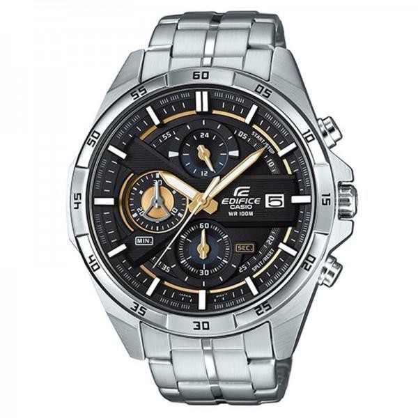 Đồng Hồ Casio Edifice EFR-556D Bạc Mặt Đen Full Box Hãng