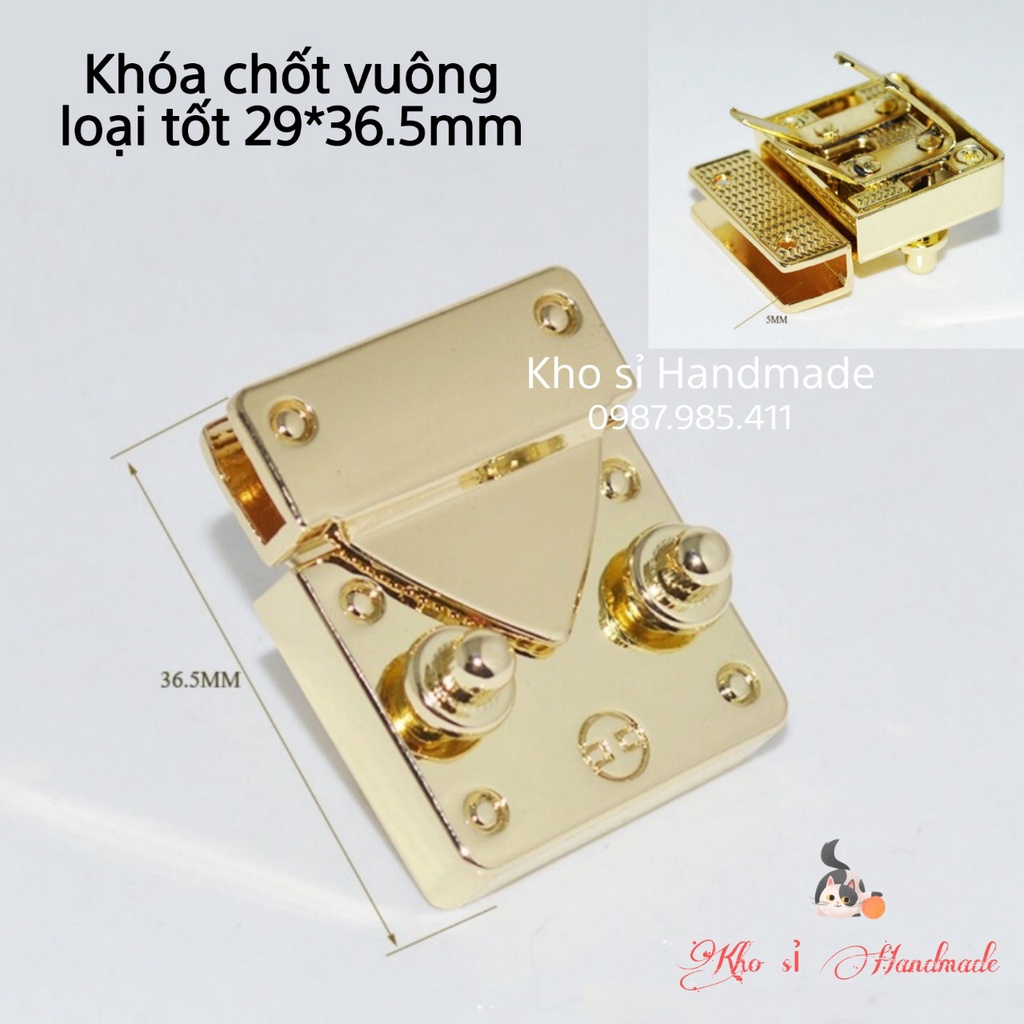 Khóa sập LV loại tốt 29 x 36.5mm