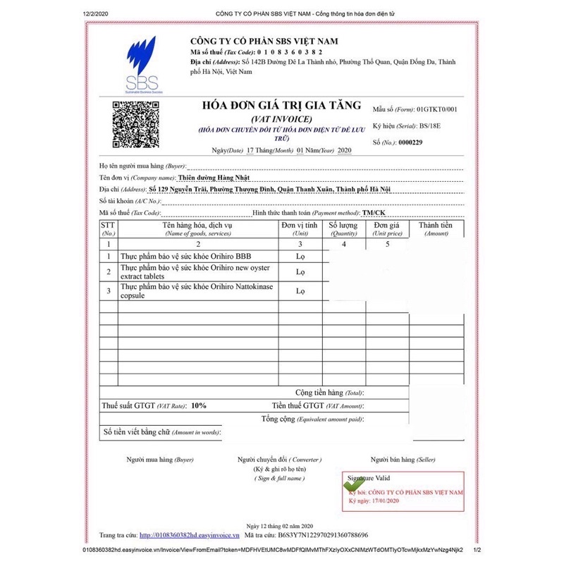 Viên uống hàu tươi Orihiro Nhật Bản