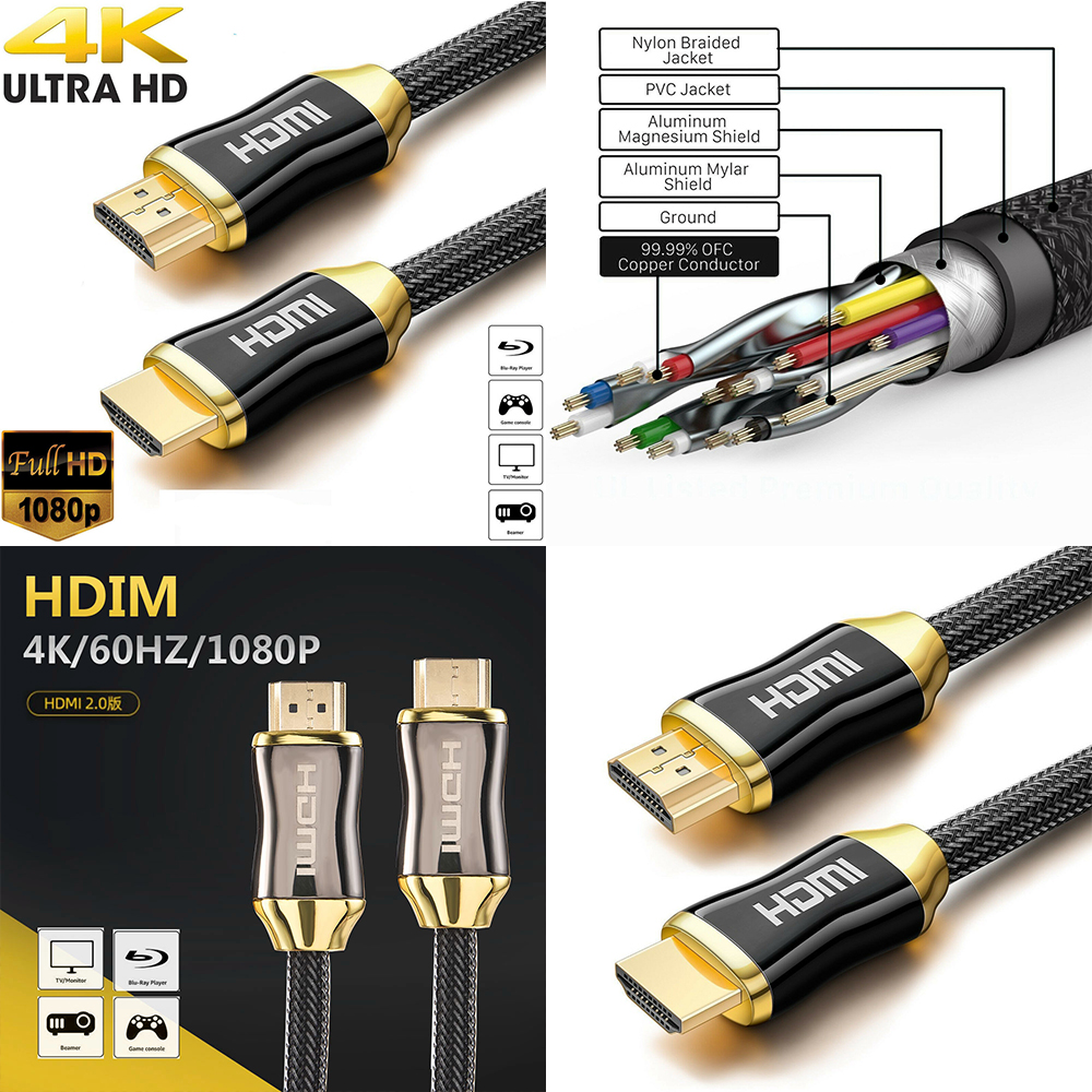 Cáp Hdmi 2.0 2 / 3 / 5 / 10m Cho Máy Tính Tv