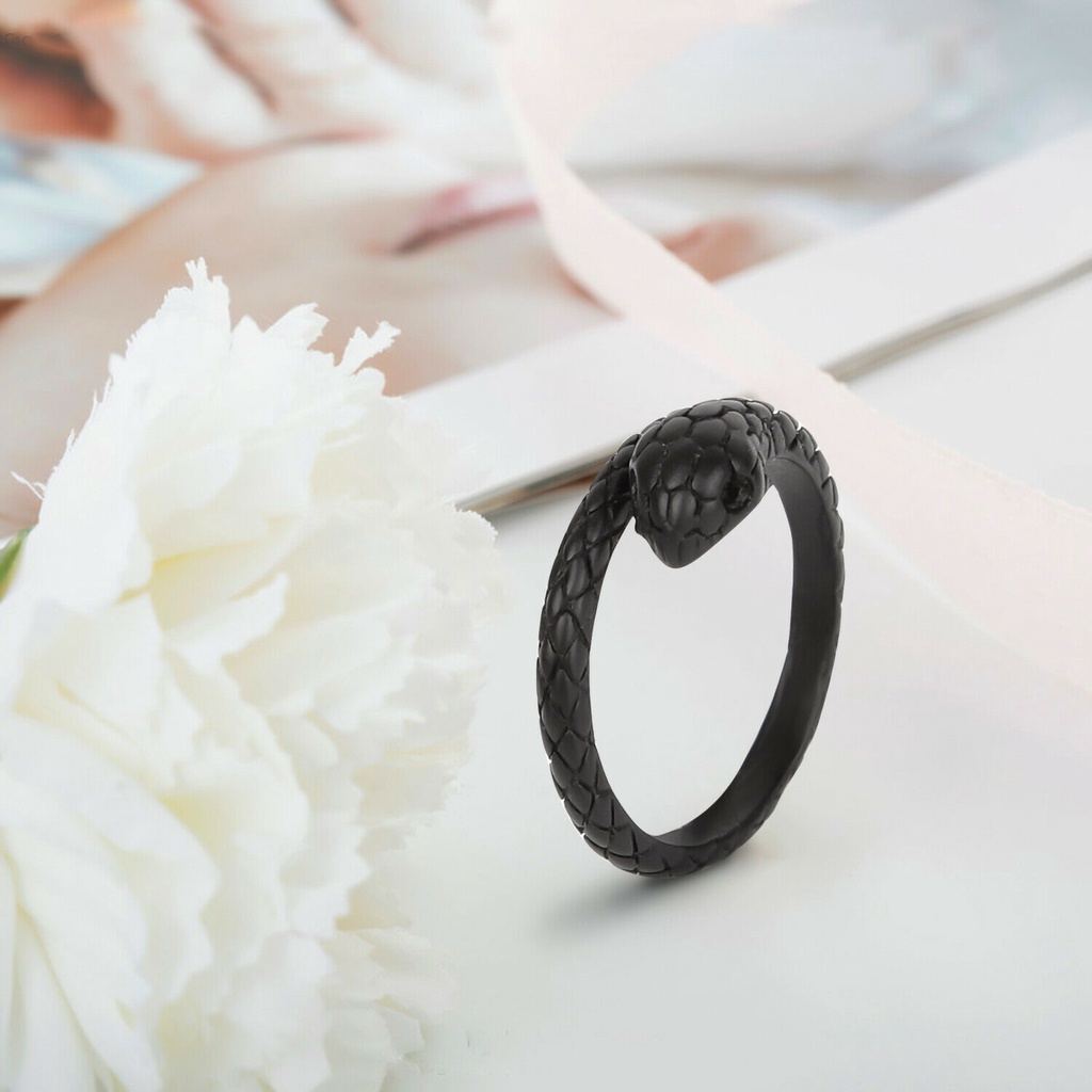 Nhẫn Đeo Tay Kim Loại Hình Rắn Cá Tính Cho Nữ