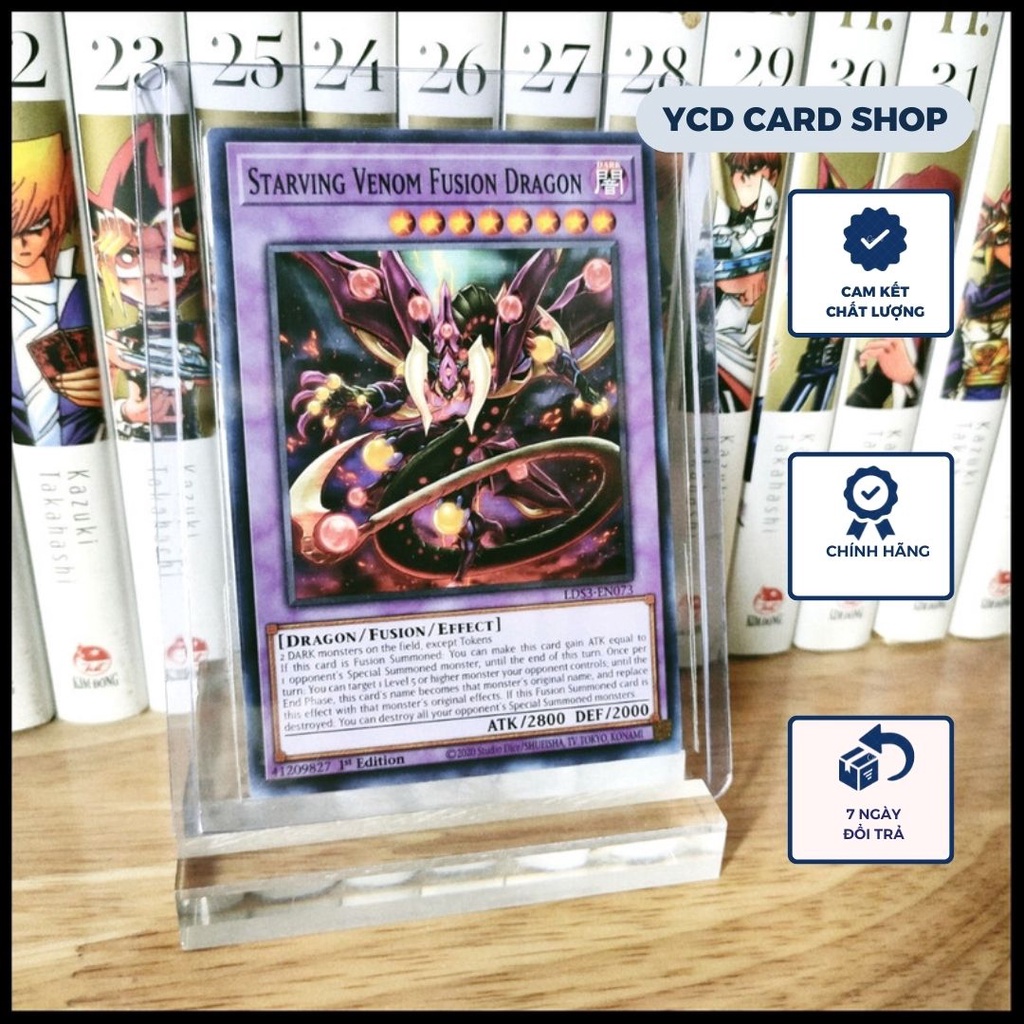 Thẻ bài yugioh chính hãng Starving Venom Fusion Dragon – Common