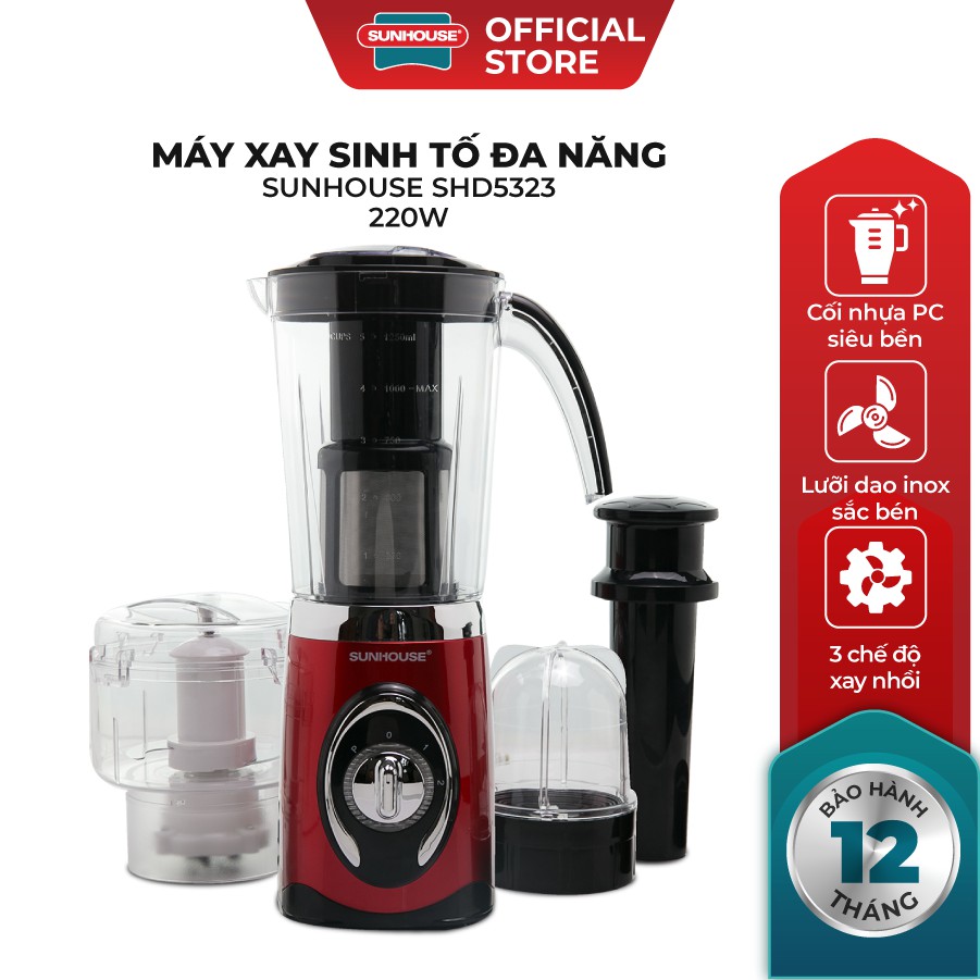 Máy xay sinh tố đa năng Sunhouse SHD5323