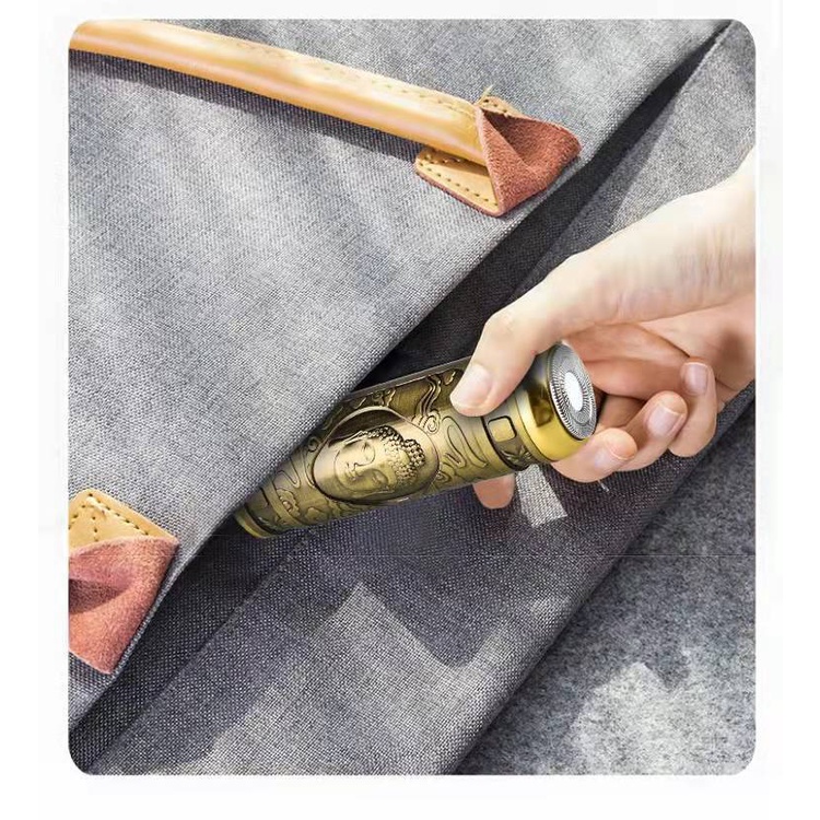 Máy cạo râu mini cầm tay sạc điện cho nam giới, máy cạo râu đầu phật di động