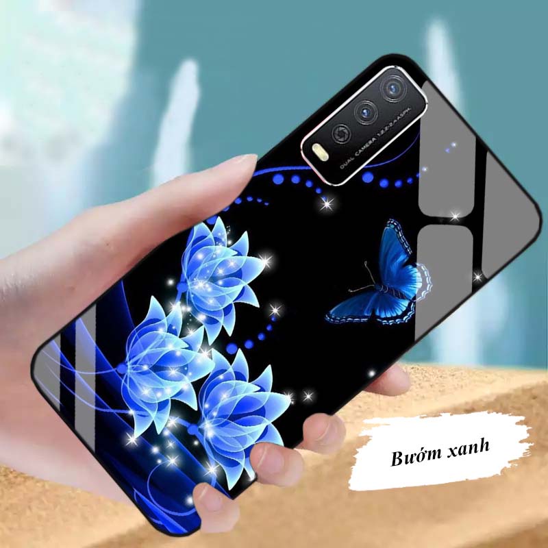 Ốp VIVO Y12s, Y21, Y20, Y20s Lưng Kính Cường Lực Cao Cấp Mới Nhất