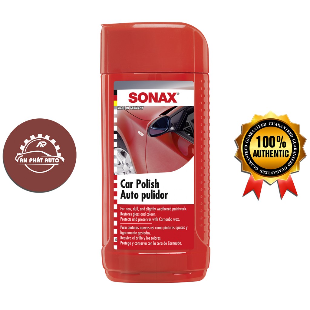 SONAX - Kem Đánh Bóng Sơn Xe Mờ Xước (Sonax Car Polish 250ml) [Hàng Đức Chính Hãng]