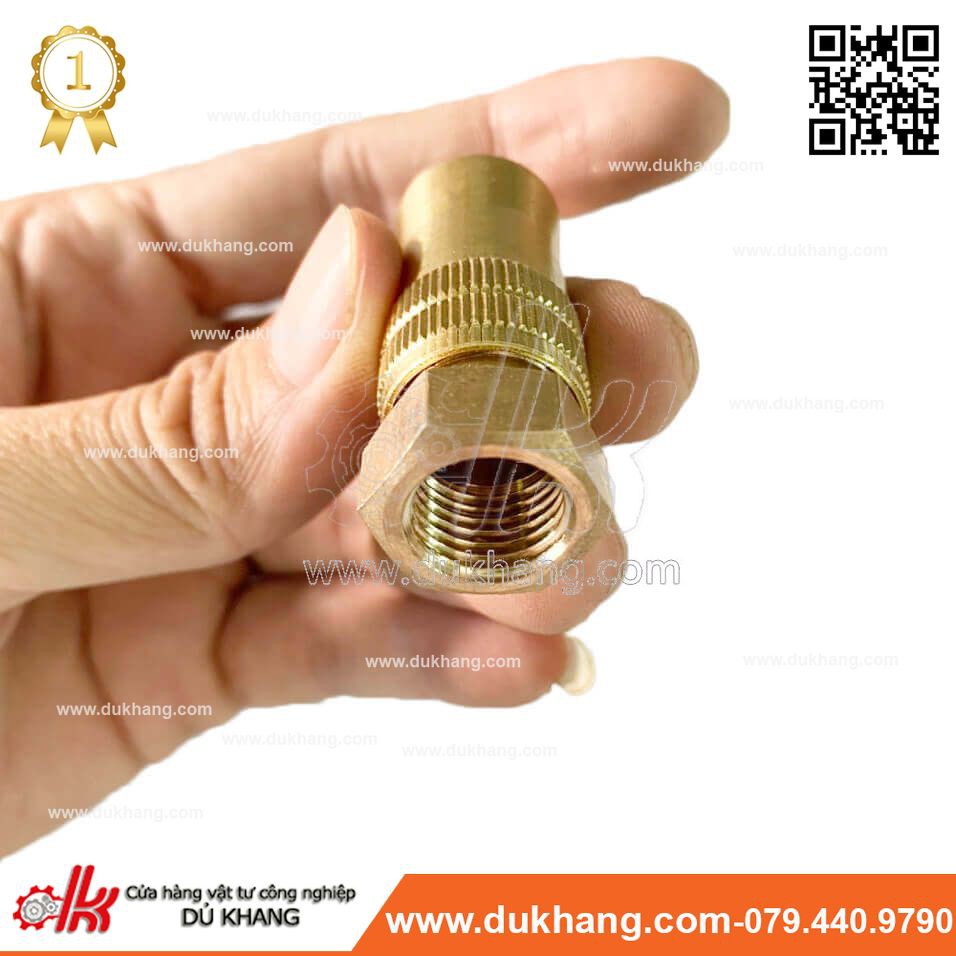 Béc rửa xe đồng ren trong 13mm - có chĩnh