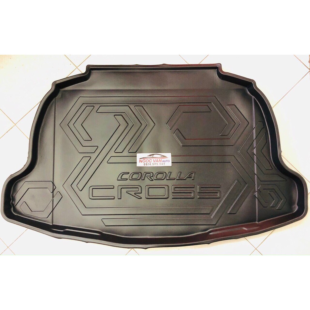 Lót cốp xe Toyota Corolla Cross 2020 2021 2022 chất liệu nhựa dẻo TPU