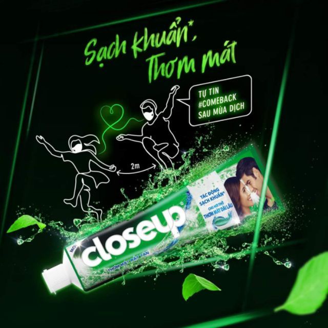 Kem đánh răng Closeup Deep Action Thái Lan 160g