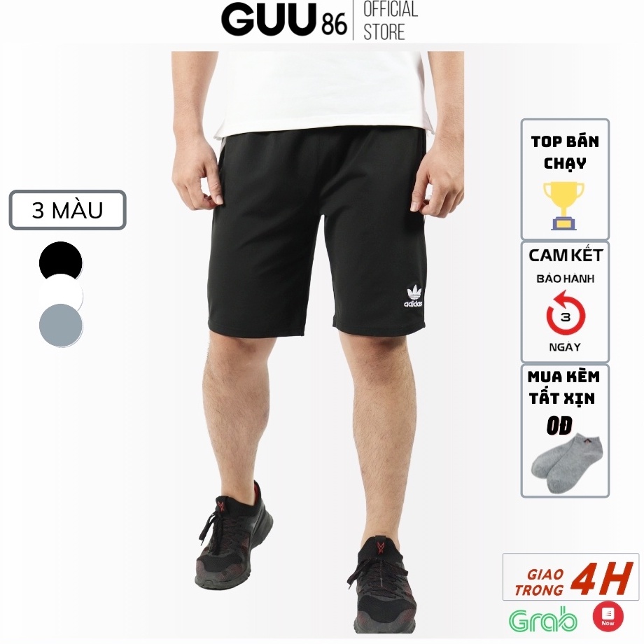 Quần Short Thể Thao Nam, Tập Gym, Đá Banh, Tennis Thun Thể Thao Dày Dặn, Co Giãn Tốt QTT3S