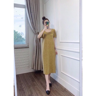 Đầm bigsize suông dáng dài, váy bầu body