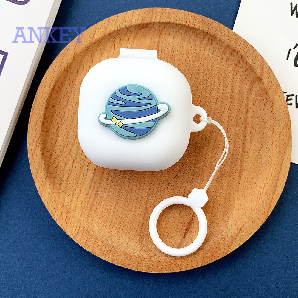 Samsung Galaxy Buds Live / Buds Pro / Buds 2 / Buds + Plus Bộ vỏ bảo vệ hộp sạc tai nghe kèm móc khóa cho