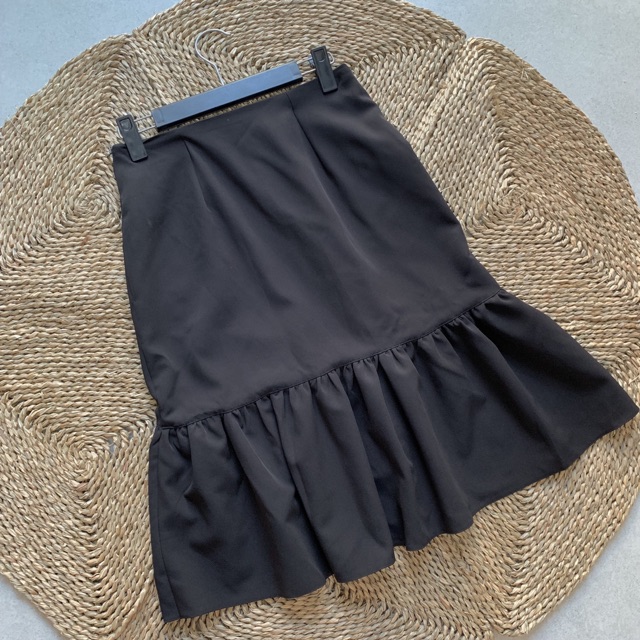 Chân váy dài nhún tầng