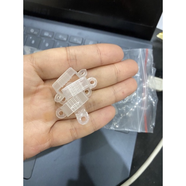 Combo 10c kẹp cố định dây led lên khe hắt trần