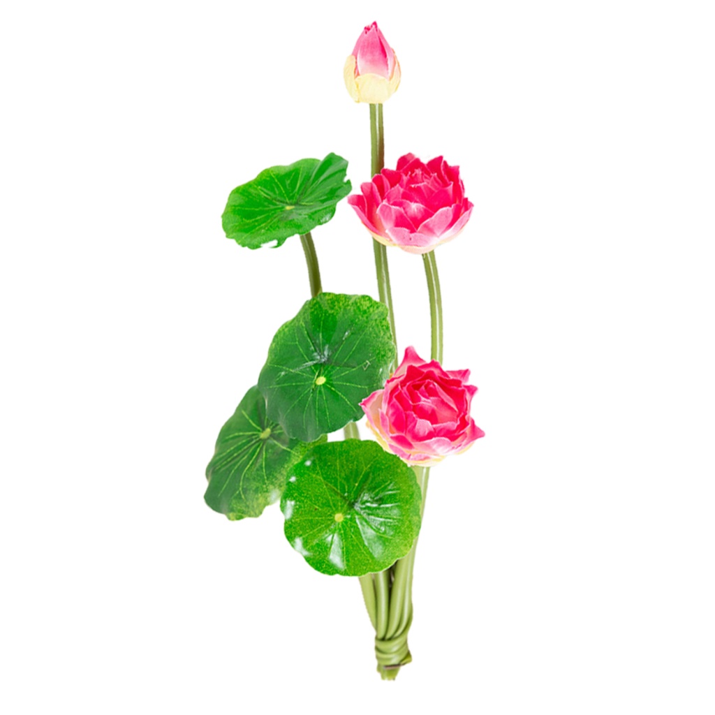 Nhánh Hoa Sen Giả Bằng Lụa 25g Dùng Trang Trí