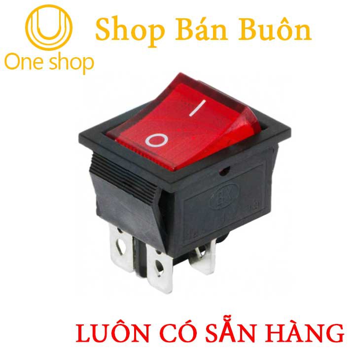 CÔNG TẮC BẬP BÊNH KCD4 16A/250V 4Pin 31x25mm