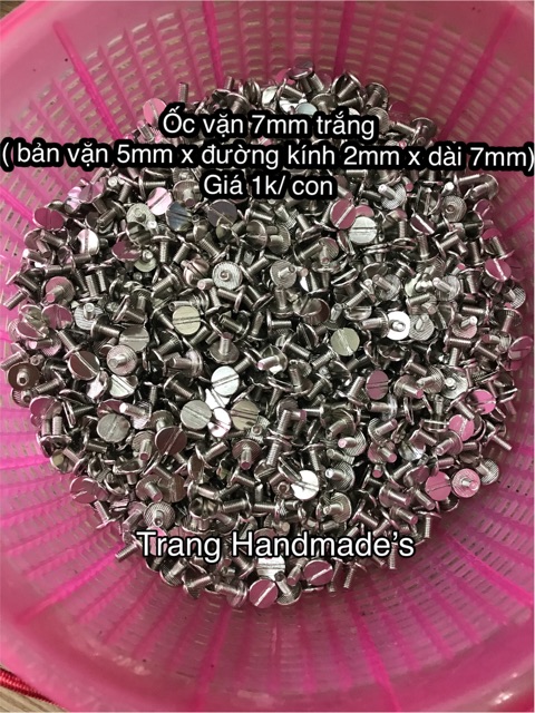 Ốc vặn gắn phụ kiện túi ví