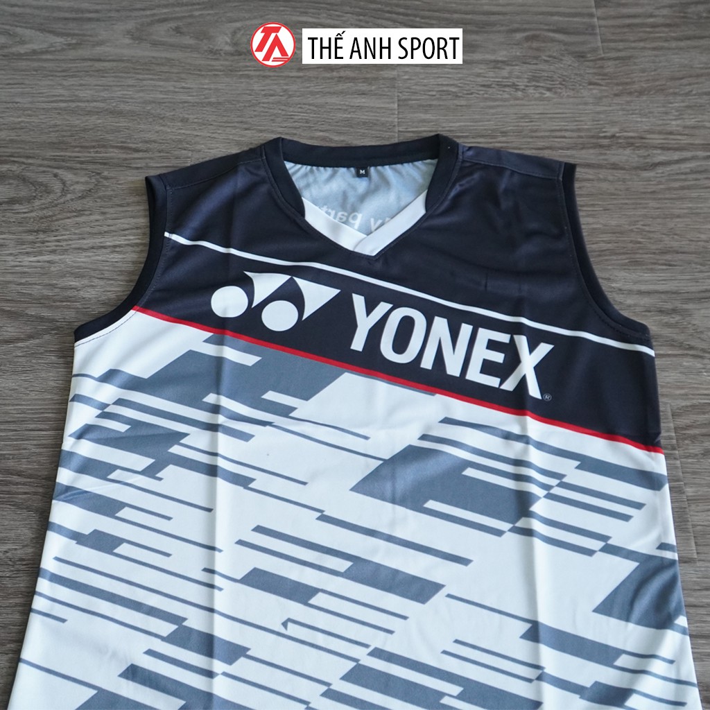 Áo cầu lông sát nách, Áo YONEX mới nhất size M L XL XXL