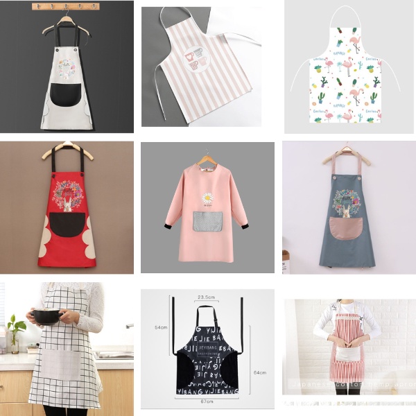 Tạp Dề Nấu Ăn Họa Tiết Nhiều Mẫu