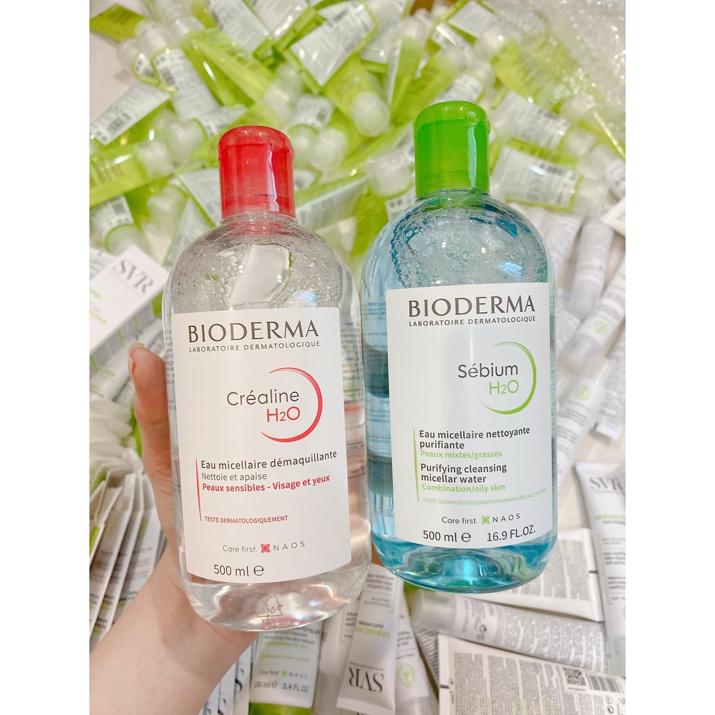 [Mẫu mới Auth] Nước tẩy trang Bioderma Créaline Hồng - 500ml