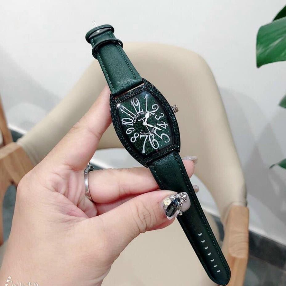 Đồng hồ nữ Frank muller nữ dây da màu xanh cực chất - FM - MTP STORE - Frank muller geneve
