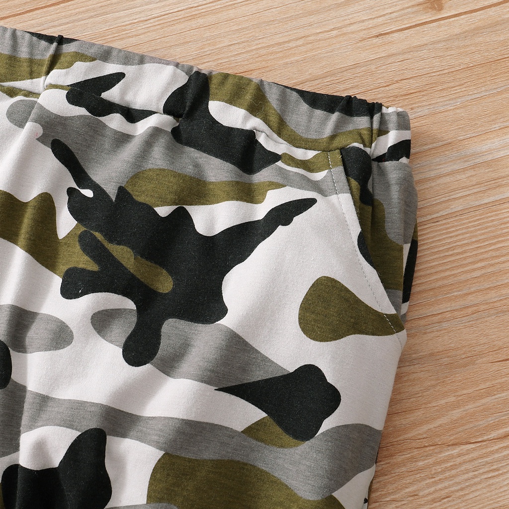 Set Đồ Mùa Thu 2 Món Gồm Áo Tay Dài In Chữ + Quần Dài In Họa Tiết Rằn Ri Cho Bé Trai 1-6 Tuổi