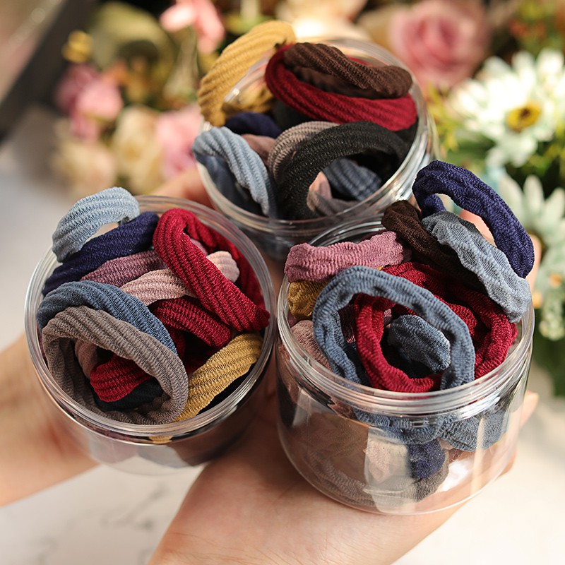 Dây cột tóc, dây buộc tóc co dãn đàn hồi cao liền mạch và bền siêu dễ thương cute  cho mẹ và bé