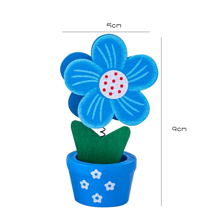 Đế Gỗ Giữ Danh Thiếp Hình Bông Hoa Giá Đỡ