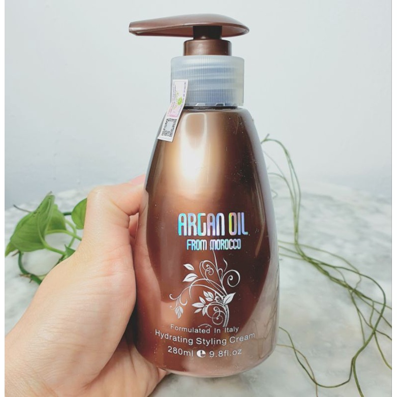 Gel giữ nếp tóc, gel dưỡng tóc tạo kiểu argan oil 280ml dạng mềm chính hãng