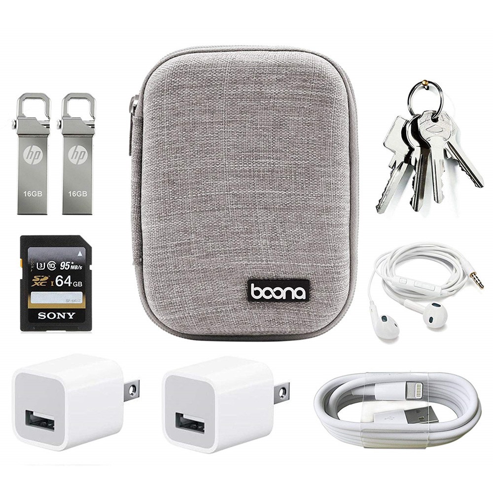 Baona Túi đựng cáp sạc / tai nghe cho du lịch