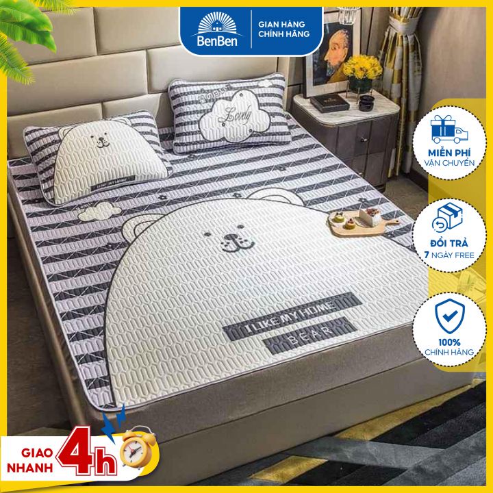 Chiếu cao su tencel 3D siêu êm mát dành cho mùa nóng chiếu điều hòa  - Ben ben