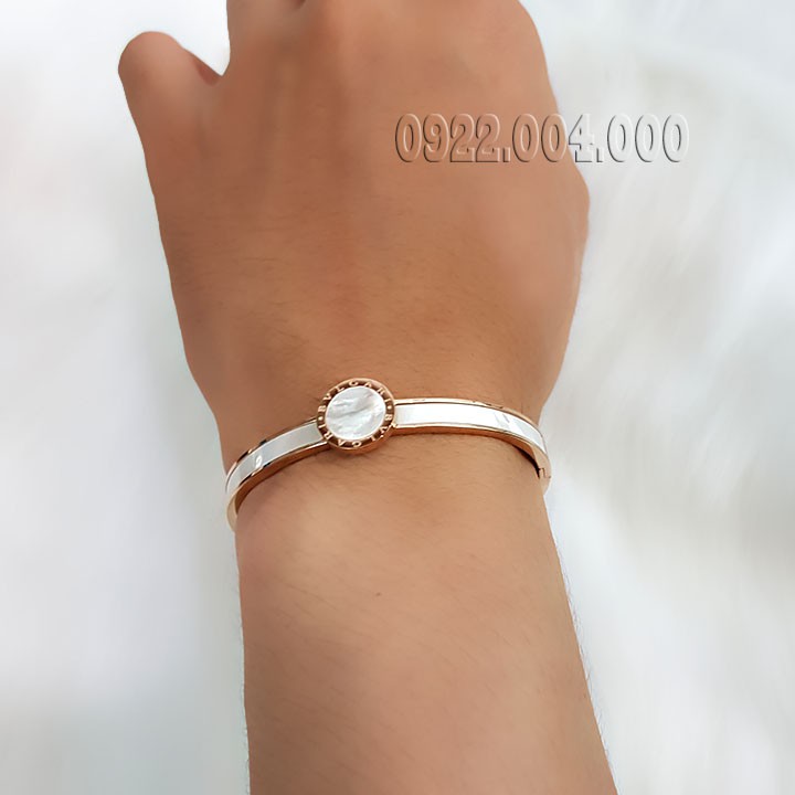 Vòng tay nữ, vòng tay titan, vòng tay cẩn xà cừ VZ1566.