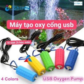 Máy tạo oxy hồ cá cổng usb thuận tiện đem đi