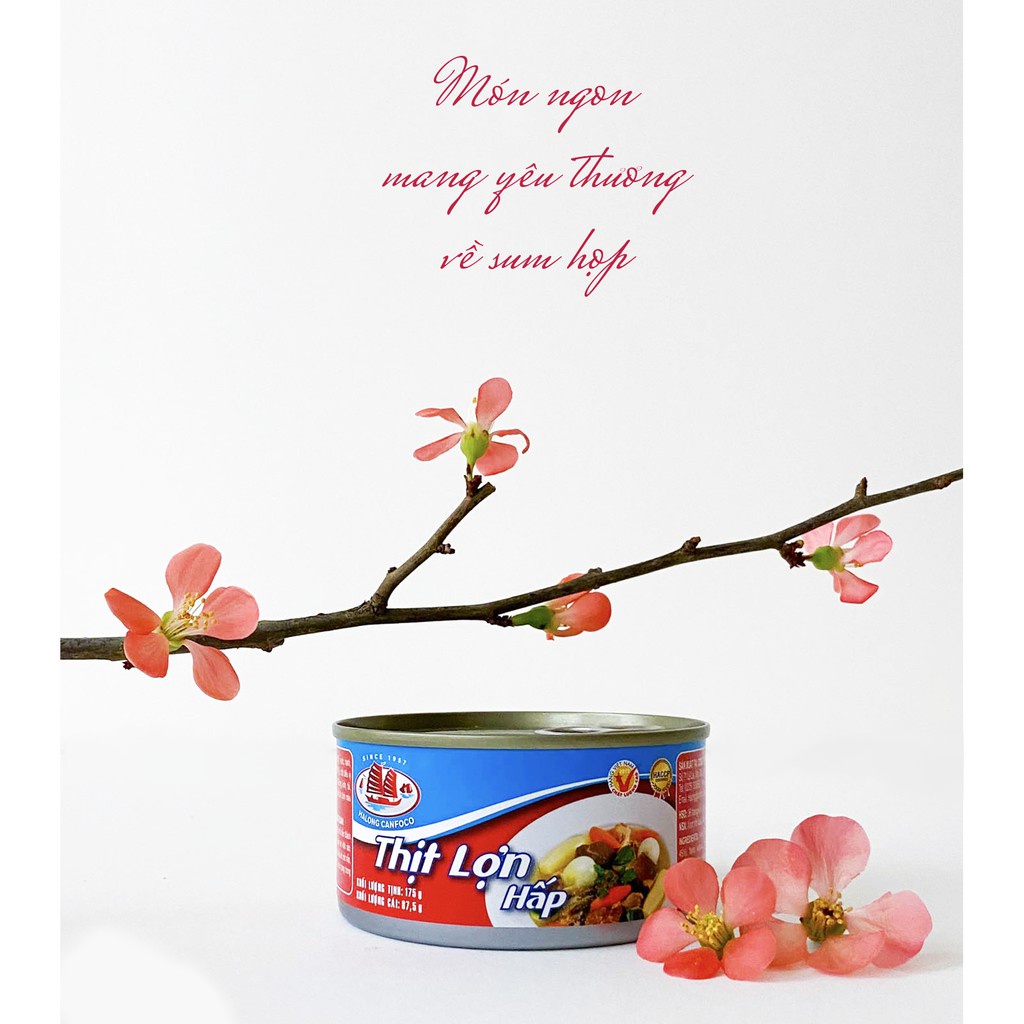 Thịt Lợn Hấp Hạ Long Hộp 175g Hạn Sử Dụng Dài Tiện Lợi Khi Sử Dụng