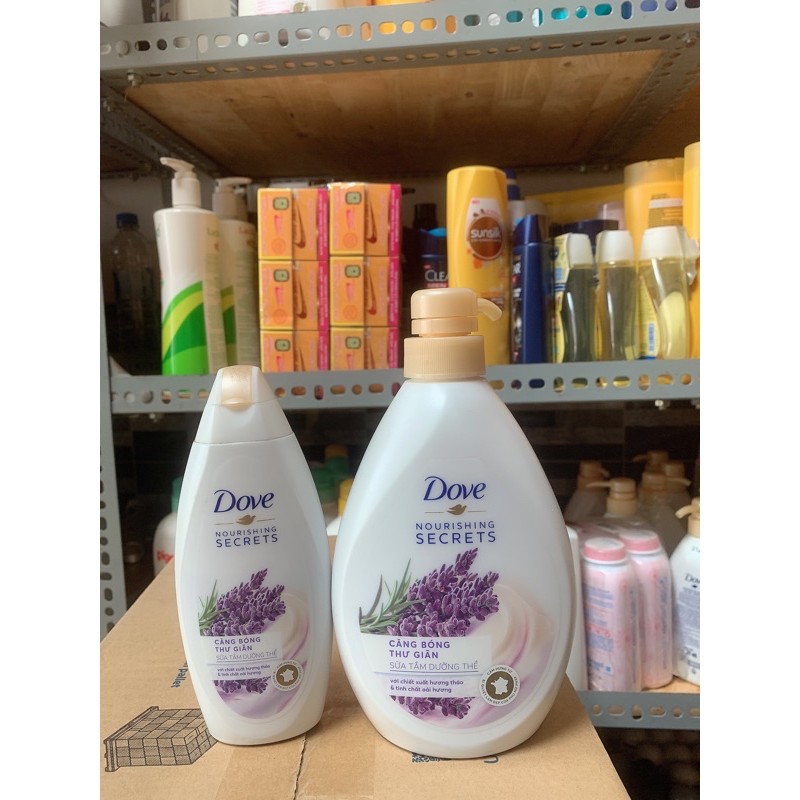 Sữa tắm DOVE 550g căng bóng tươi mới