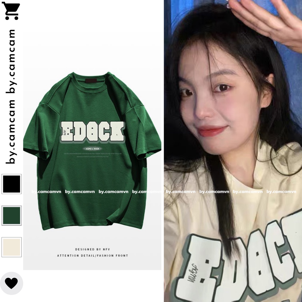 Áo Thun Tay Lỡ Chữ EDBCK 100% Cotton, Áo Phông Rộng Mẫu Mới 2022 𝘽𝙮.𝘾𝙖𝙢𝙘𝙖𝙢