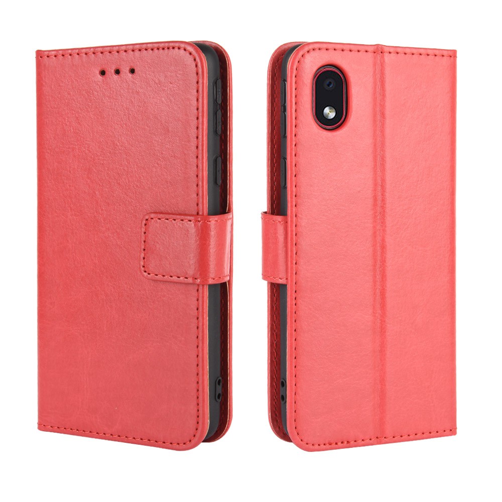 Bao Da Điện Thoại Dạng Ví Trơn Bóng Cho Dòng Samsung Galaxy A01 Core A01core | BigBuy360 - bigbuy360.vn