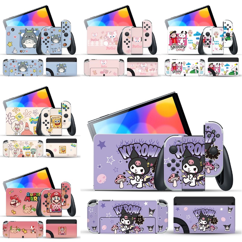Miếng Dán Hoạt Hình Totoro Star Kirby Cho Máy Chơi Game Nintendo Switch