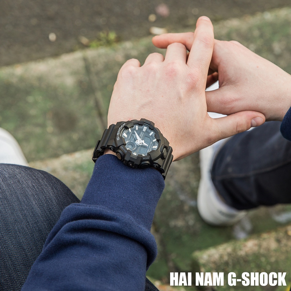 Đồng hồ nam G-SHOCK GA-700-1B | GA-700 | GA700 | Full phụ kiện