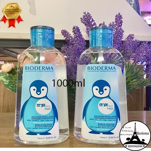 Nước tẩy trang Bioderma ❤️FREESHIP❤️ nước tẩy trang chim cánh cụt dung tích 1000ml