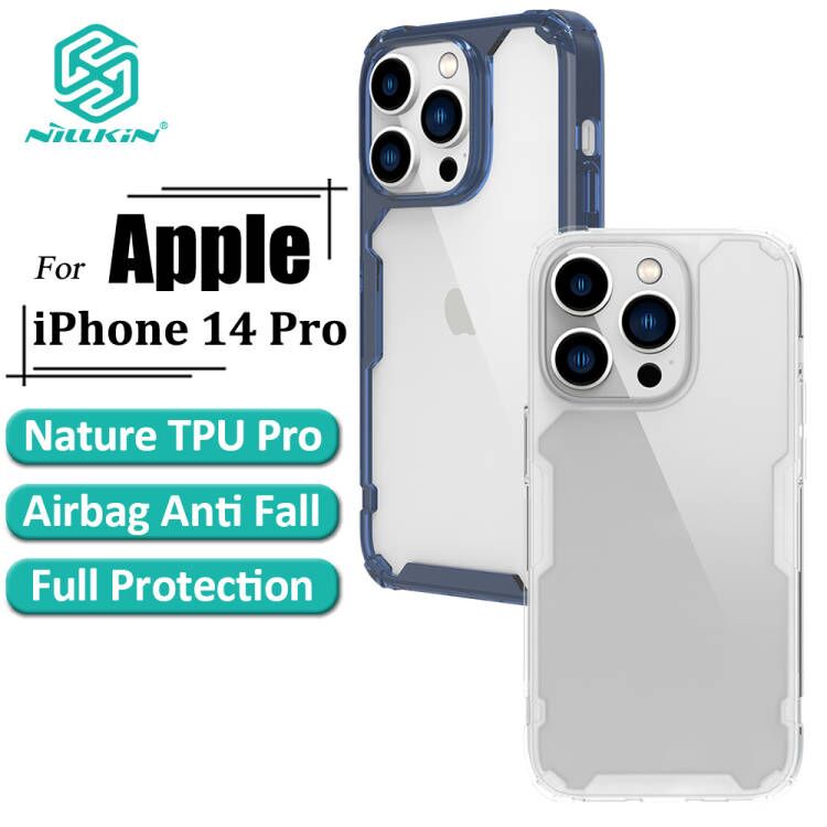Ốp điện thoại NILLKIN bằng tpu mềm trong suốt có túi khí chống sốc thích hợp cho iPhone 14 Pro