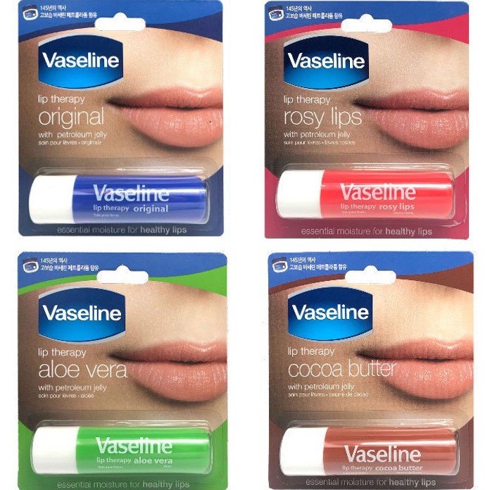 Son Dưỡng Vaseline Thỏi - Son Dưỡng Môi Vaseline Lip Therapy Dưỡng Ẩm 4.8g