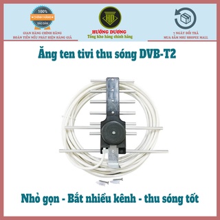 ăng ten tivi thông minh thu sóng DVB T2 kèm dây 12m-15m (Thực tế 8m- 13m)