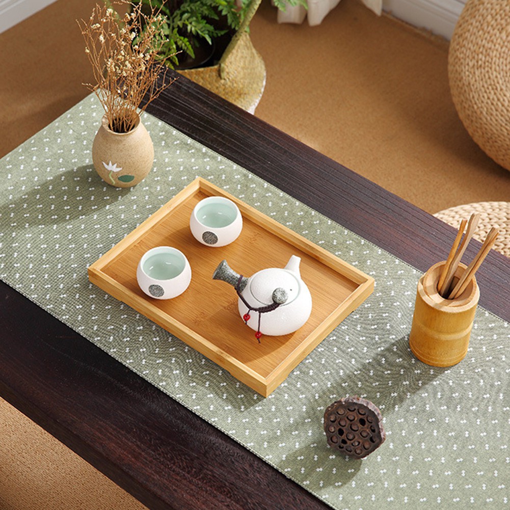 Khay gỗ đựng trà phong cách Nhật Bản