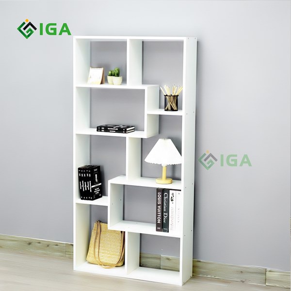 [Mã LIFEBKA5 giảm 10% tối đa 1 Triệu đơn 500k] Kệ sách gỗ IGA để sàn đa tầng hiện đại thông minh(3 màu lựa chọn) GP42